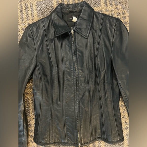Victoria Secret MODA LEATHER JACKET VINTAGE S - Picture 2 of 4